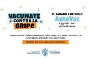 Tucumán realiza una Jornada de vacunación gratuita contra la Gripe este sábado